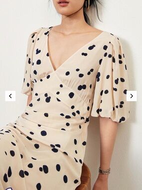 ba&sh Delize Dress | Size 1 (US 4) | Ecru Polka Dot
Beautiful ba&sh Delize dress
